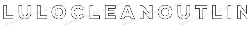 LuloCleanOutline-Bol字体转换