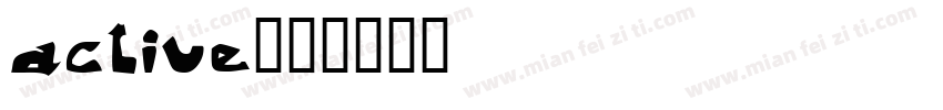 active字体转换