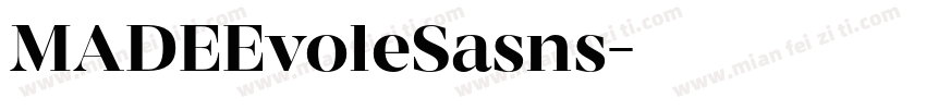 MADEEvoleSasns字体转换