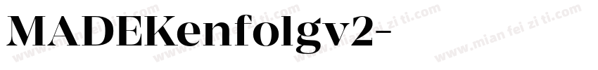 MADEKenfolgv2字体转换