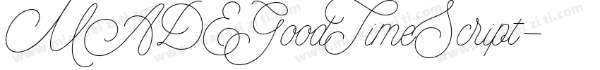 MADEGoodTimeScript字体转换