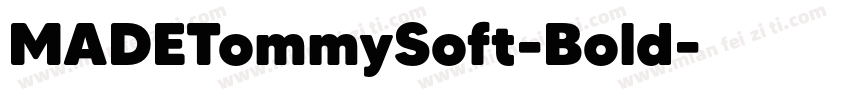MADETommySoft-Bold字体转换