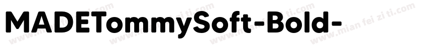 MADETommySoft-Bold字体转换