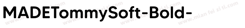 MADETommySoft-Bold字体转换