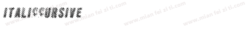 italiccursive字体转换