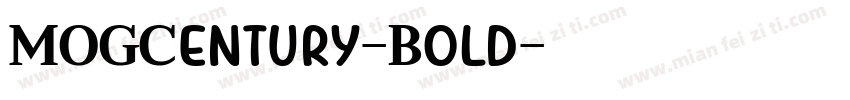 MOGCentury-Bold字体转换
