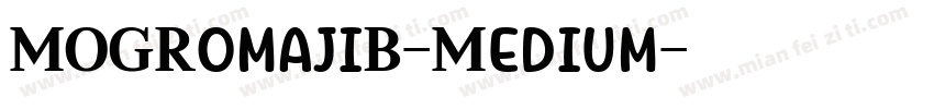 MOGRomajiB-Medium字体转换