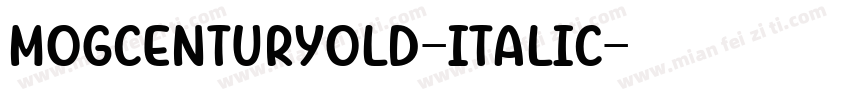 mogcenturyold-italic字体转换