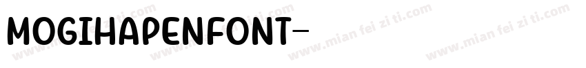 mogihapenfont字体转换