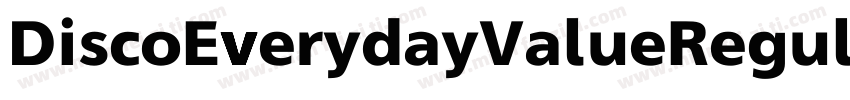 DiscoEverydayValueRegular-zMGG字体转换
