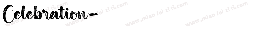 Celebration字体转换