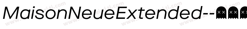 MaisonNeueExtended-字体转换