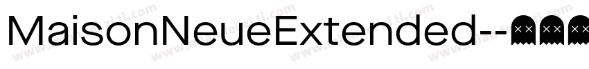 MaisonNeueExtended-字体转换