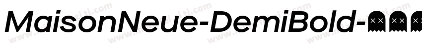 MaisonNeue-DemiBold字体转换