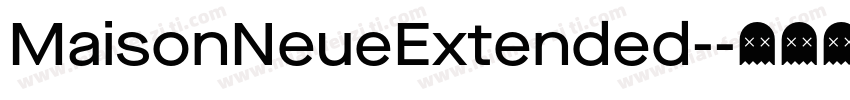 MaisonNeueExtended-字体转换
