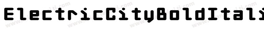 ElectricCityBoldItalic-ZYD8字体转换