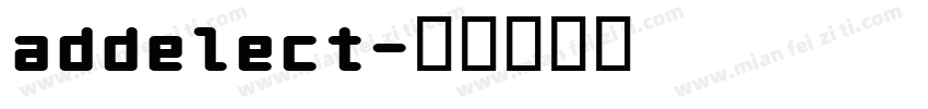 addelect字体转换