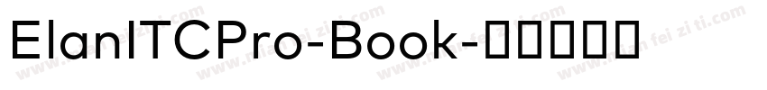 ElanITCPro-Book字体转换