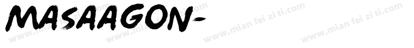 Masaagon字体转换