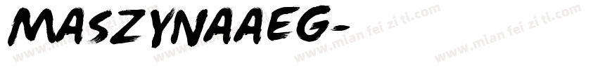 MaszynaAEG字体转换
