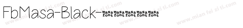FbMasa-Black字体转换