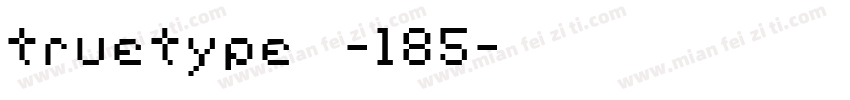 truetype字体-185字体转换