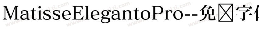MatisseElegantoPro-字体转换