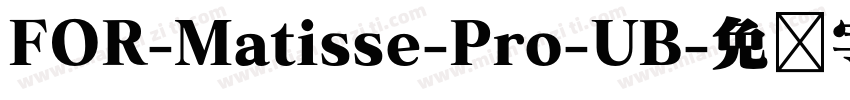 FOR-Matisse-Pro-UB字体转换