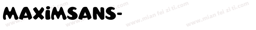 maximsans字体转换