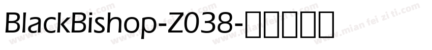 BlackBishop-Z038字体转换