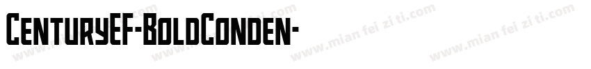 CenturyEF-BoldConden字体转换