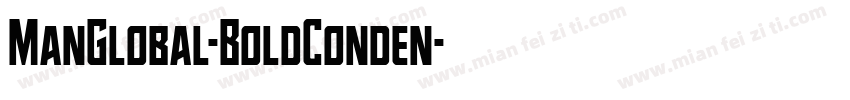 ManGlobal-BoldConden字体转换