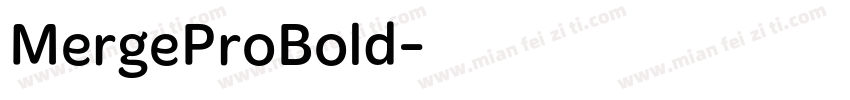 MergeProBold字体转换
