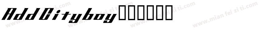 AddCityboy字体转换