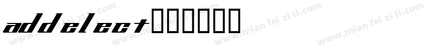 addelect字体转换
