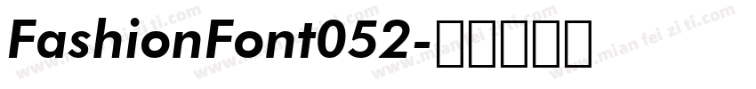 FashionFont052字体转换