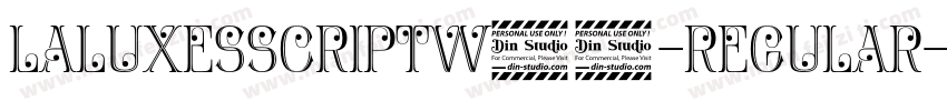 LaLuxesScriptW05-regular字体转换