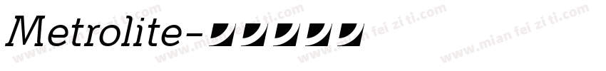 Metrolite字体转换