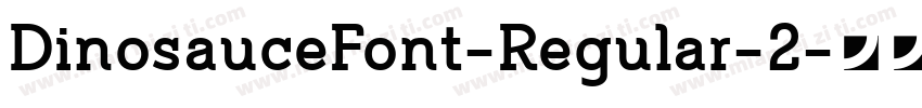 DinosauceFont-Regular-2字体转换