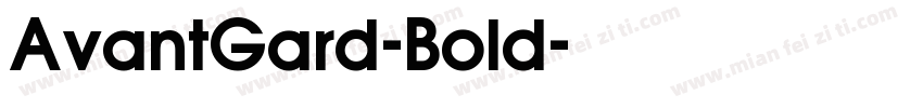 AvantGard-Bold字体转换