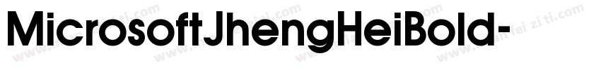 MicrosoftJhengHeiBold字体转换