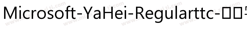 Microsoft-YaHei-Regularttc字体转换
