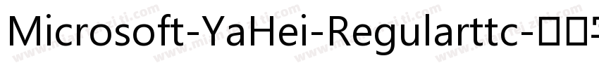 Microsoft-YaHei-Regularttc字体转换
