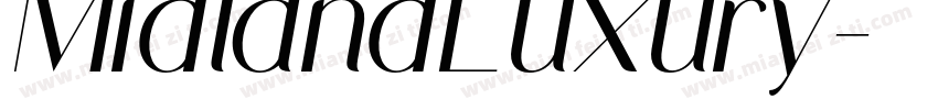 MidlandLuxury字体转换