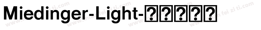 Miedinger-Light字体转换