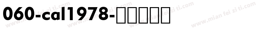 060-cal1978字体转换