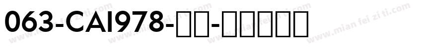 063-CAI978-普通字体转换
