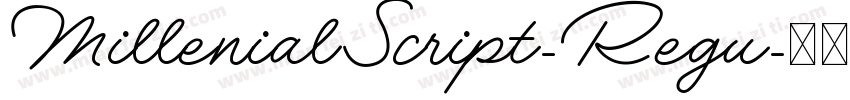 MillenialScript-Regu字体转换