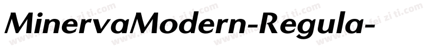 MinervaModern-Regula字体转换