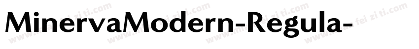 MinervaModern-Regula字体转换